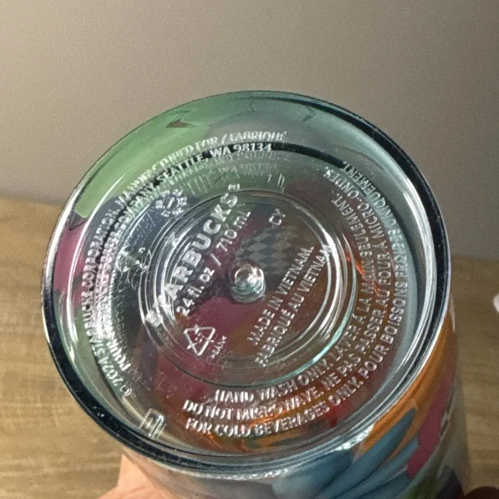 Starbucks Tumbler‎ Summer 2025 Cold Cup Multicolor Pink Flower Limited Release